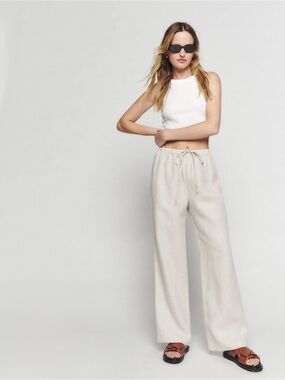 NWOT Reformation Olina Linen Pant